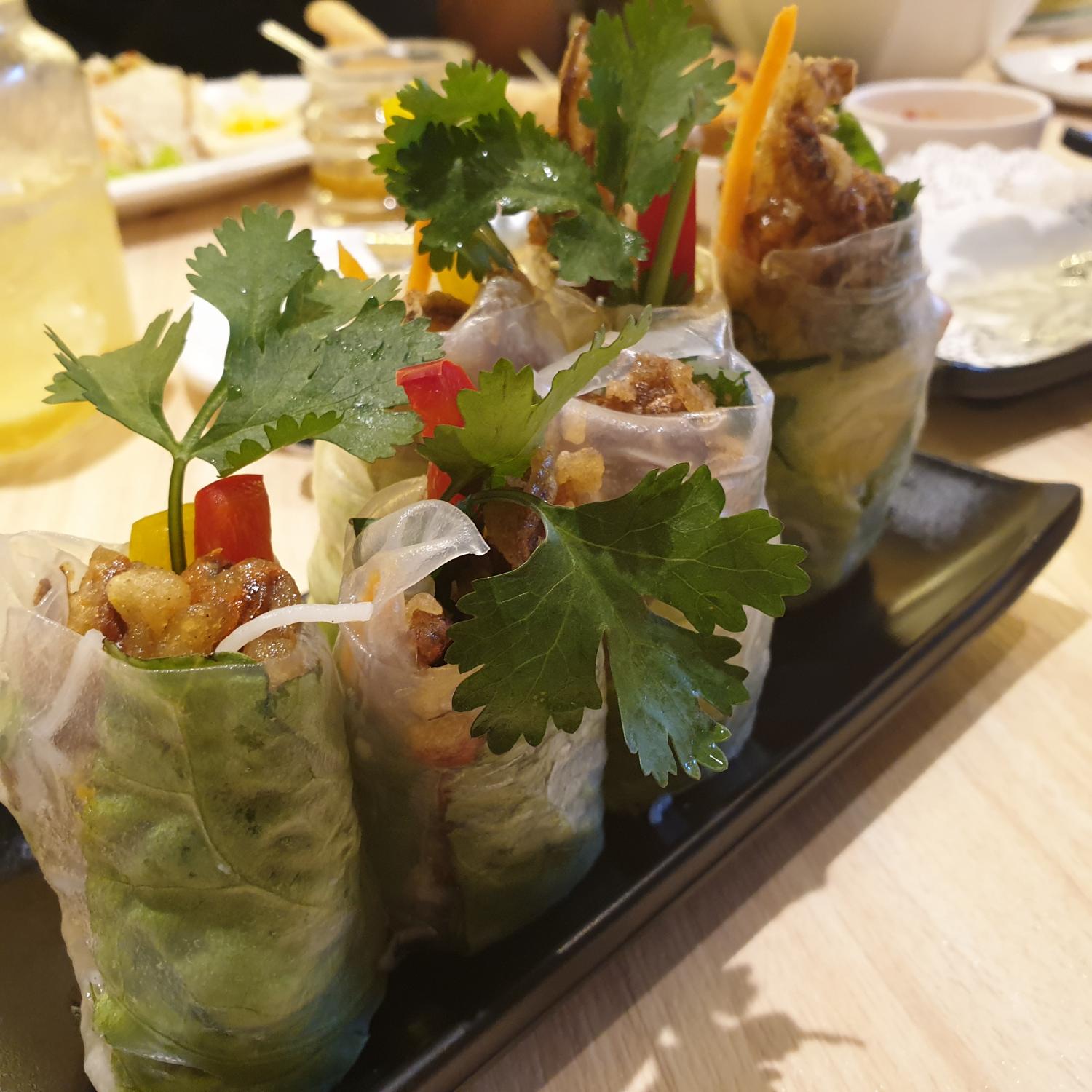 Summer Rolls with Softshell Crab