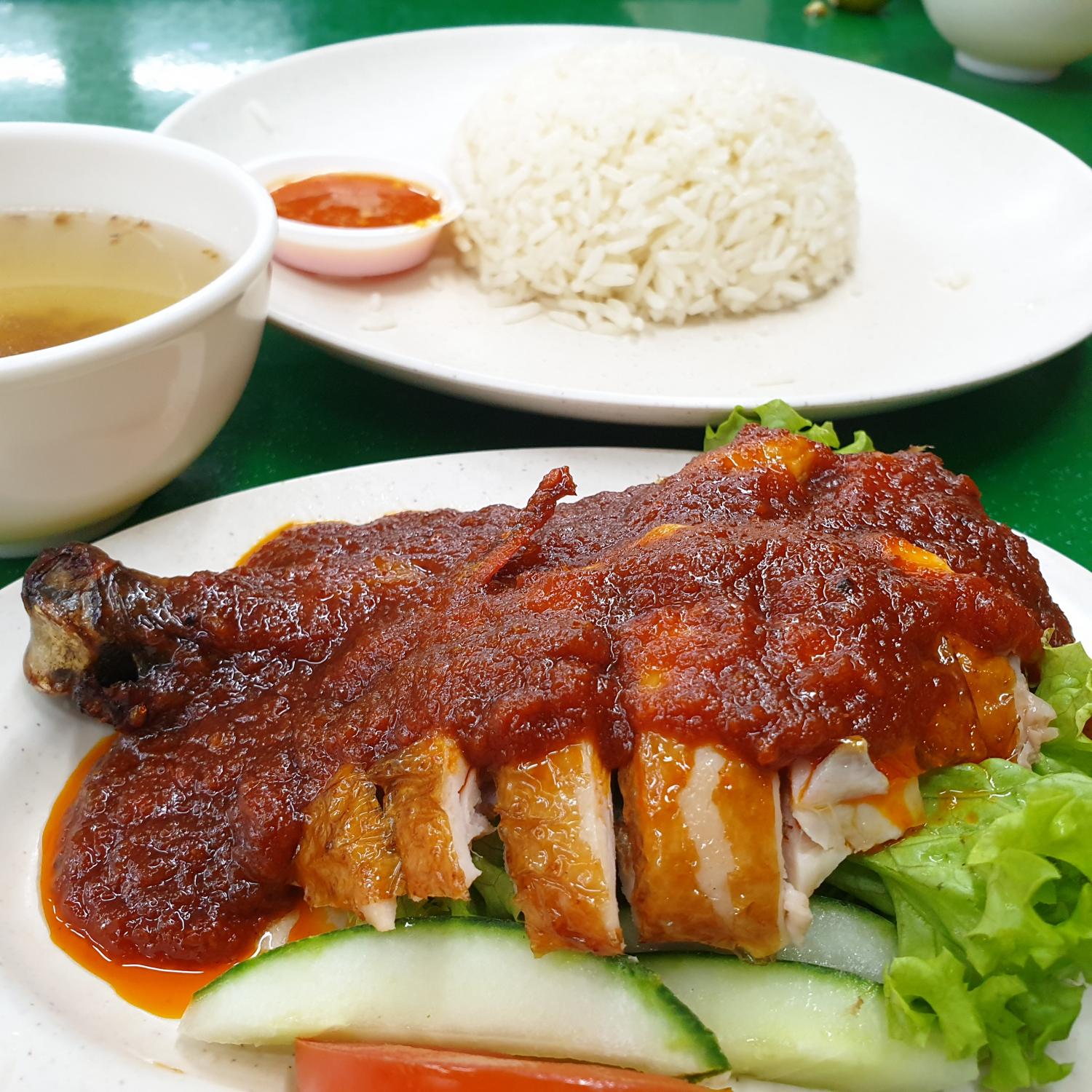 Nasi Ayam Sambal at Mr Teh Tarik Eating House  Halal Tag Singapore