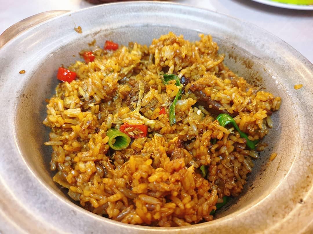 Claypot Beef Fried Rice at Sakura Asian Cuisine Halal Tag Singapore