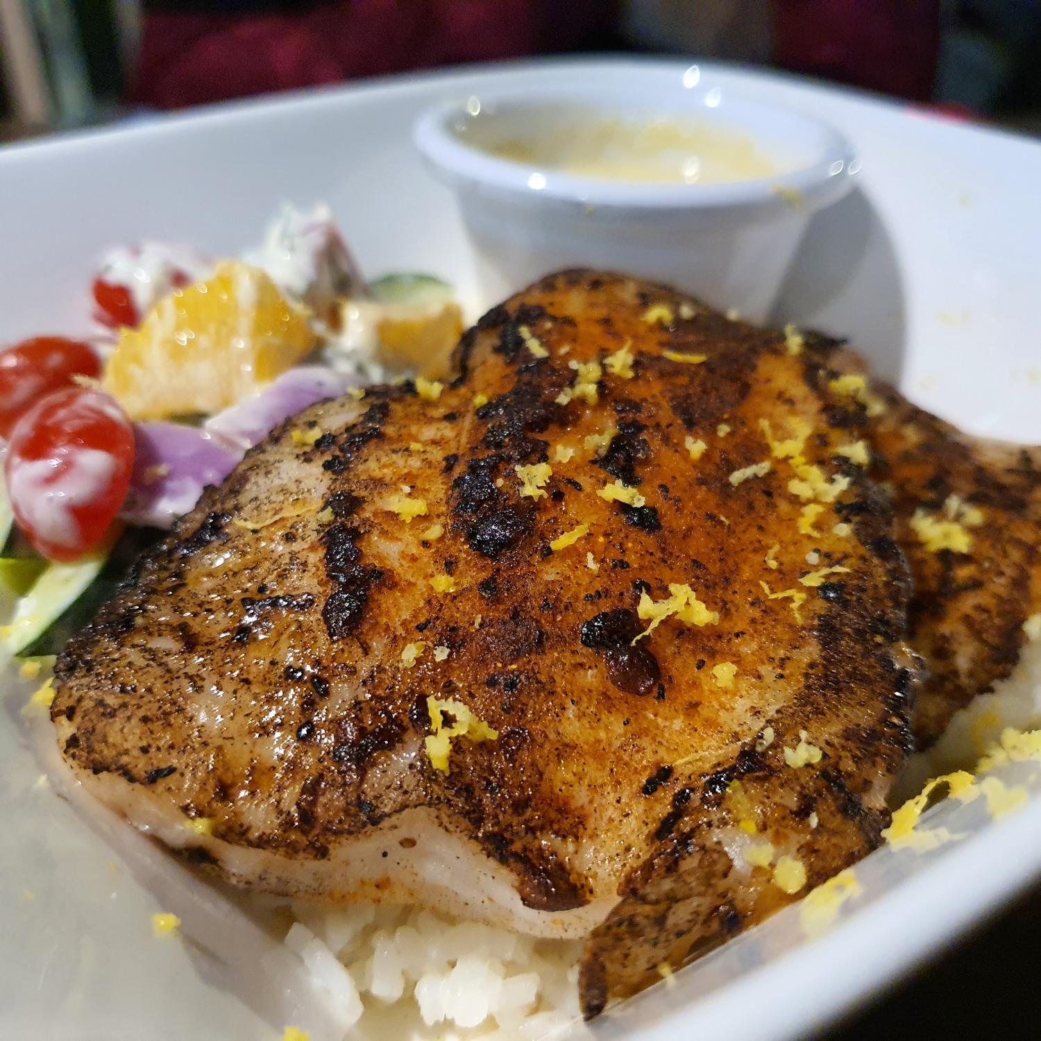 Grilled Dory Bowl At Royz Et Vous Halal Tag Singapore