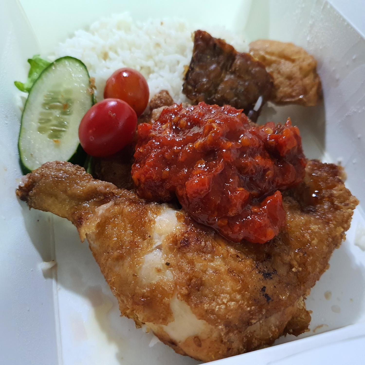 Nasi Ayam Penyet