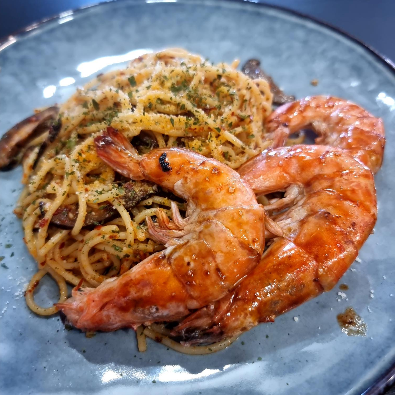 Spaghetti Aglio Olio Prawn