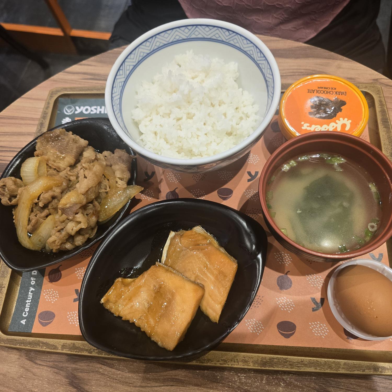 Beef and Teriyaki Salmon Combo