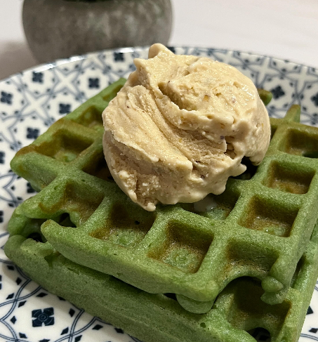 Pandan Waffles