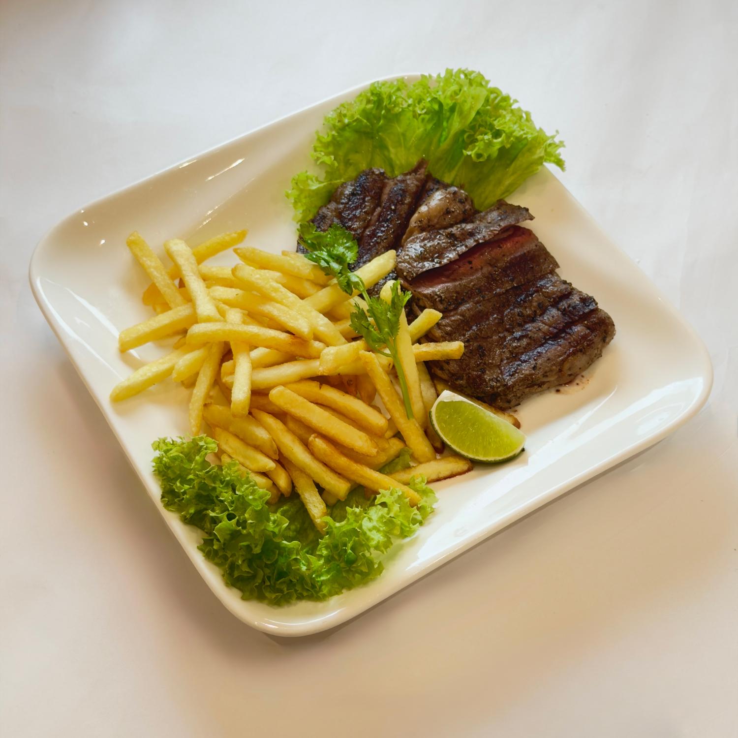 Truffled Grilled Ribeye with Fries