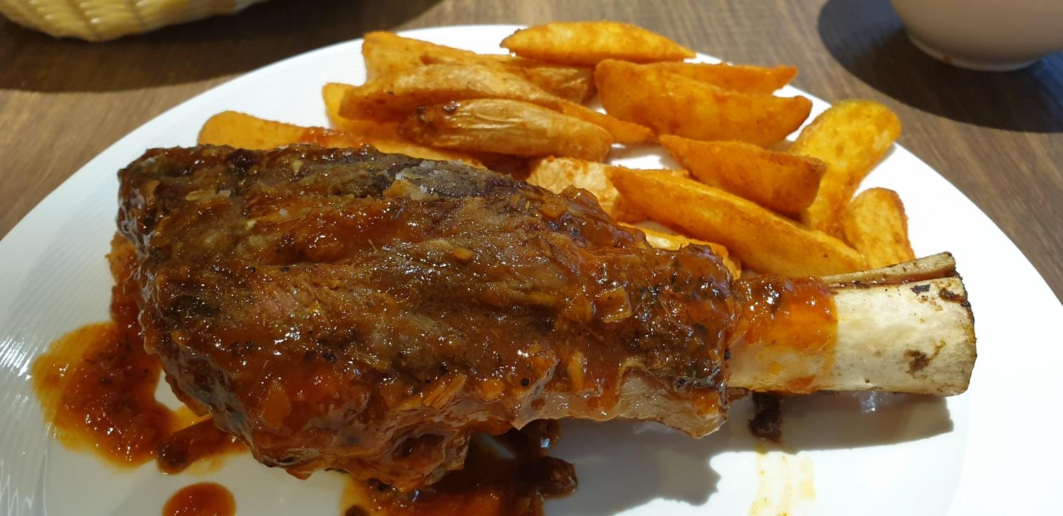 Grilled Lamb Shank