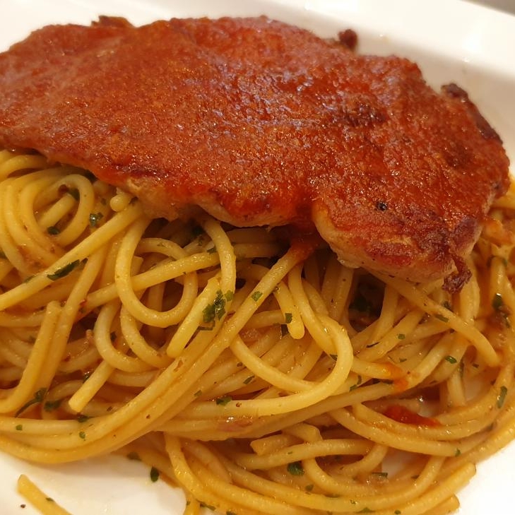 Ayam Masak Merah Chop Aglio Olio