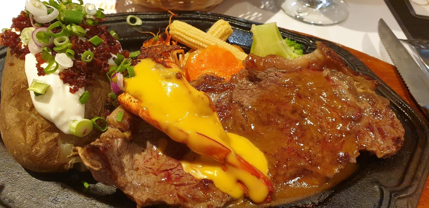 NZ Silver Fern Farm Striploin Steak Cheesy Prawn At Eatzi Gourmet 