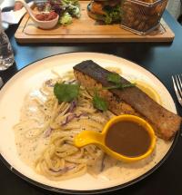 Salmon Carbonara