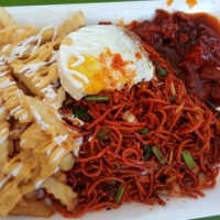Food at Ibrahim Mee Stall