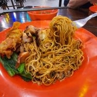 Chicken Char Siew Wanton Mee
