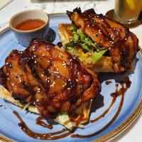 Teriyaki Maple Chicken Waffles