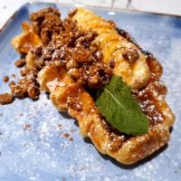 Banana Caramel Waffles