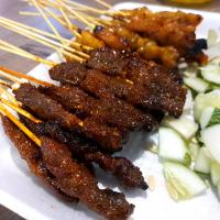 Food at Bobo Satay Man