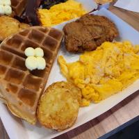 Waffle and Chicken Platter 