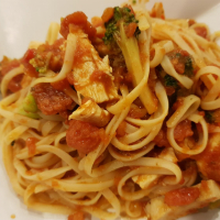 Spicy Chicken Linguine