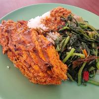 Nasi Padang with Asam Pedas Telur Ikan