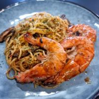 Spaghetti Aglio Olio Prawn