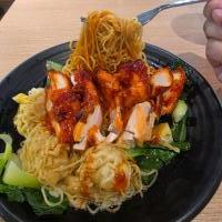 Chicken Char Siew with Wanton noodles