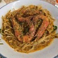 Prawn In Pink Spaghetti