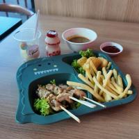 Chicken Skewer with Nuggets and Fries