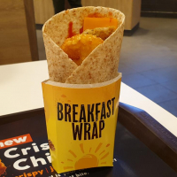 Breakfast Wrap with Chicken Sausage